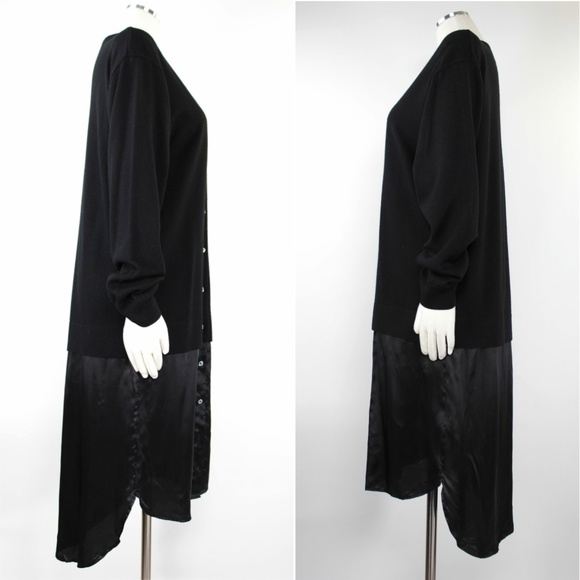 NWT Alexander Wang Cardigan V Merino Wool Black  M - Picture 3 of 7